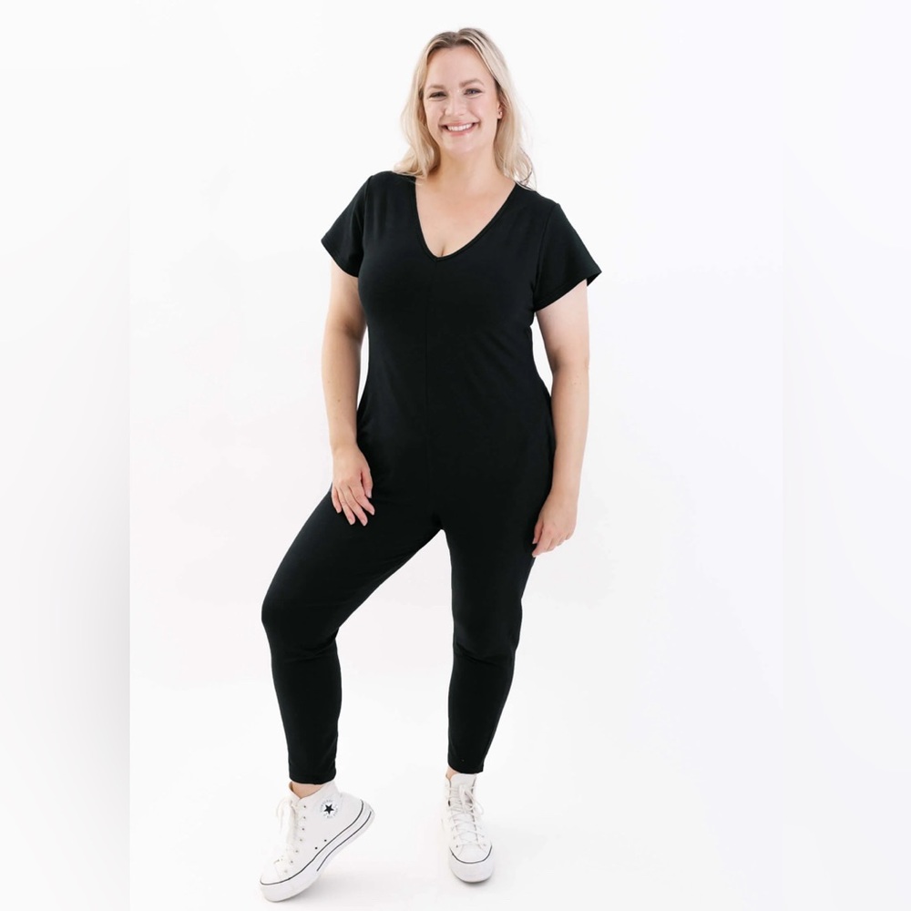 Smash+Tess Sunday Romper in midnight black